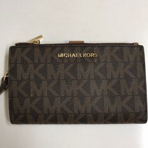 Michael Kors Adele Double Zip Wristlet Wallet
